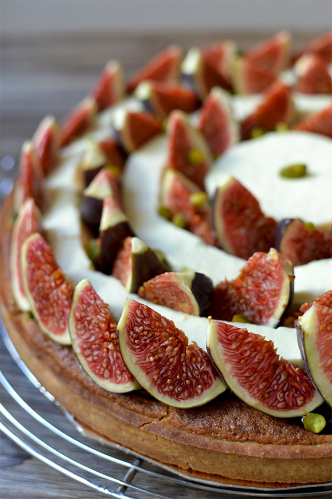 Tarte figues, orange et fleur d'oranger