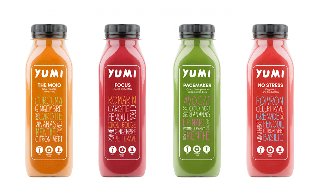 Les jus de légumes Yumi