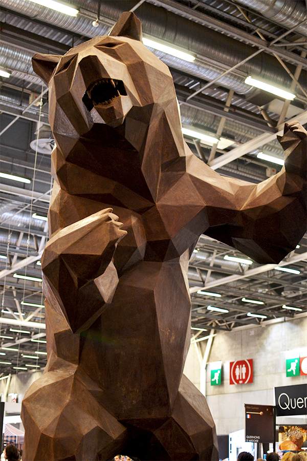 Sculpture Wild Choco Bear - Salon du Chocolat 2015 ©TendanceFood.com