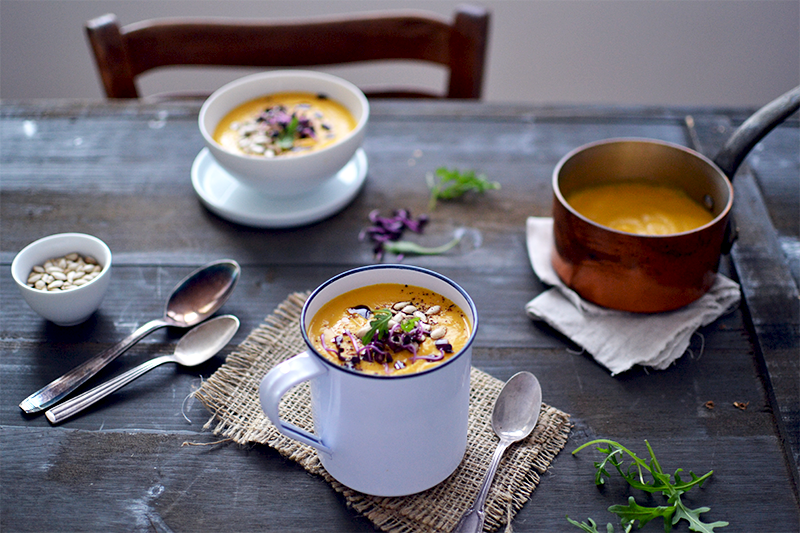 Soupe lentilles corail, lait de coco et butternut ©TendanceFood.com