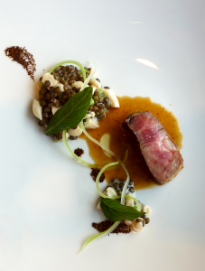 Porc ibérique rôti, lentilles de Savès - SaQuaNa