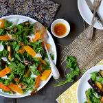 Salade de carottes et d'aubergines rôties