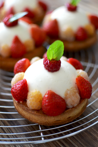 Tartelettes vanille fruits rouges