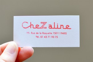 Carte de visite CheZaline
