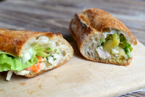 Sandwich poulet en pot-en-feu