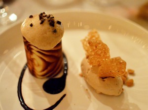 Dessert chocolat praliné - Restaurant Coretta