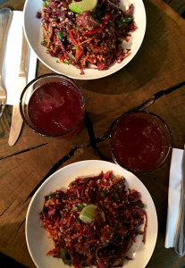 Boeuf Tataki et jus de raisin au Lockwood - © Tendance Food