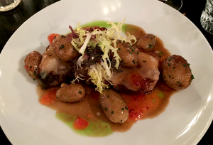Poitrine de cochon, grenailles à la ciboulette - Bistrot Les Affranchis © Tendance Food