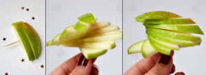 Décoration de pomme en rosace sur cocktail © Tendance Food