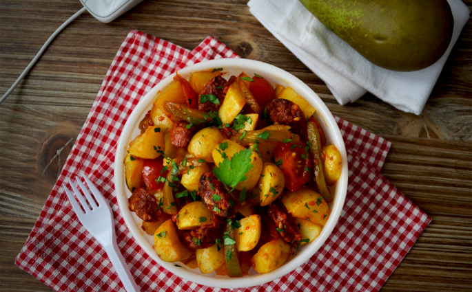 Salade de pommes de terre au chorizo © Tendance Food