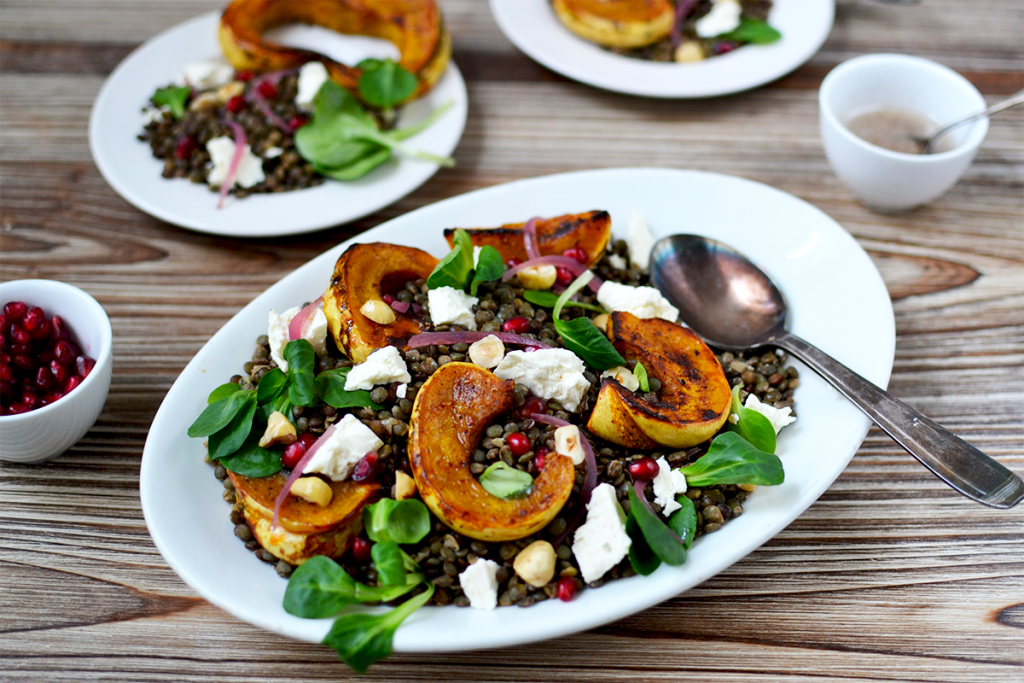 Salade de lentilles aux légumes d’hiver © Tendance Food