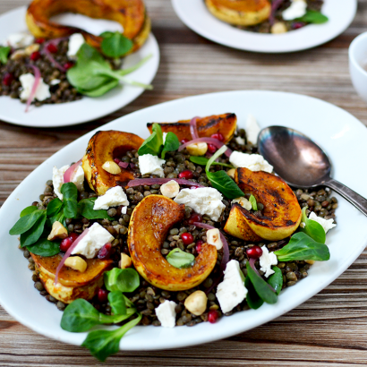 Salade de lentilles aux légumes d’hiver © Tendance Food