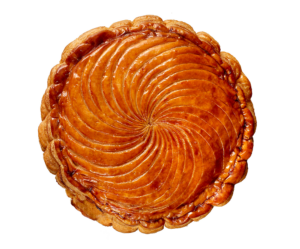 Galette des Rois 2015 cacao / poires - Gâteaux Thoumieux © Laurent Fau