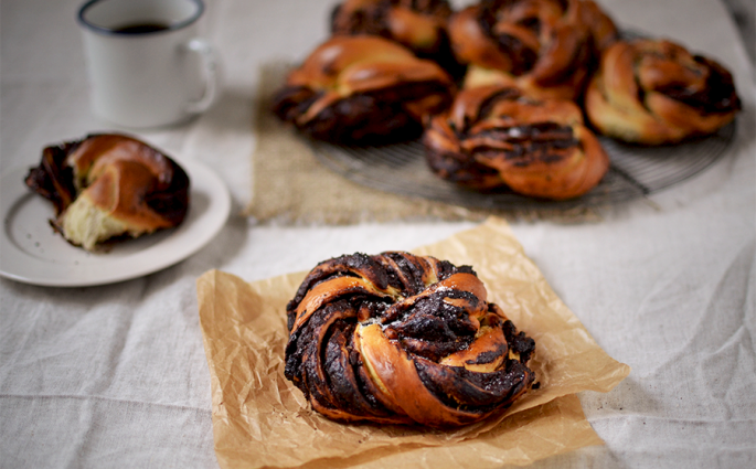 Brioches chocolat et noix © Tendance Food