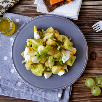 Lunch box : Salade de pommes de terre au fenouil, sauce au citron © Tendance Food