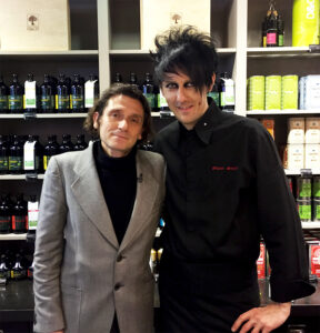 Eric Verdier (directeur qualité et création chez Oliviers & Co) et le chef Olivier Streiff ©TendanceFood.com