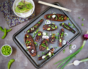 aubergines rôties au miso, riz vinaigré ©TendanceFood.com