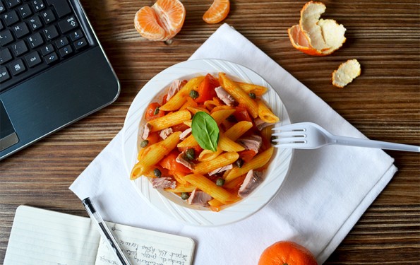 Lunchbox : Penne thon / tomates / câpres ©TendanceFood.com