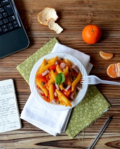 Lunchbox : Penne thon / tomates / câpres ©TendanceFood.com