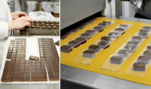 Enrobage de bonbons en chocolat La Maison du Chocolat © Tendance Food