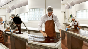 Moulage de la ganache - La Maison du Chocolat © Tendance Food