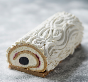 Bûche Vintage Vanille 2015 ©La Pâtisserie des Rêves