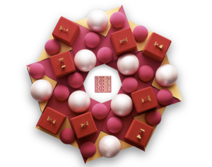 Bûche Houx Là Là 2015 ©Fauchon