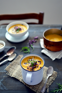 Soupe lentilles corail, lait de coco et butternut ©TendanceFood