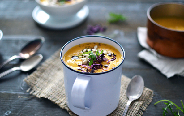 Soupe lentilles corail, lait de coco et butternut ©TendanceFood.com