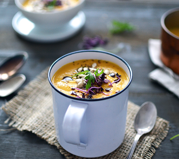 Soupe lentilles corail, lait de coco et butternut ©TendanceFood.com