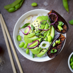 Aubergines rôties au miso, riz vinaigré ©TendanceFood.com