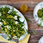 Salade de pommes de terre nouvelles aux asperges, gremolata à la noisette ©TendanceFood.com