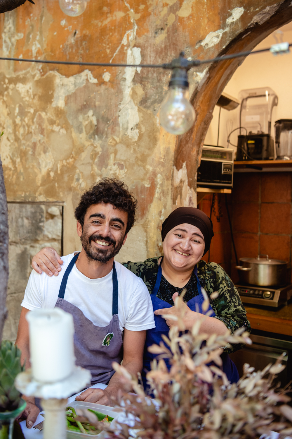 Le chef David Mijoba et Muhayyo (Tadjikistan) - Marseille ©Caroline Dutrey
