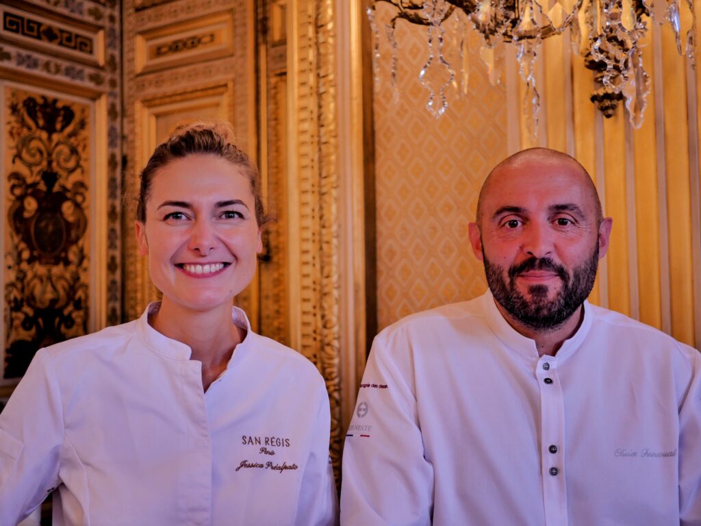 Les pâtissiers Jessica Préalpato et Olivier Francoual lors de la Cérémonie d'ouverture du FFA le 8 septembre 2025 ©TendanceFood.com
