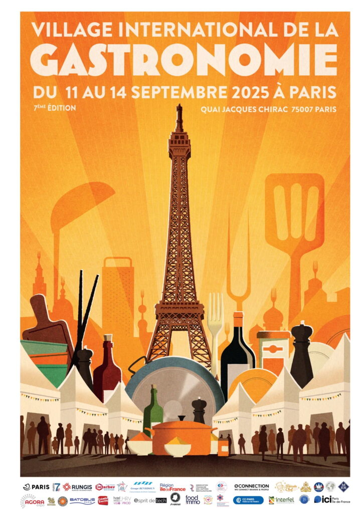 affiche village de la gastronomie
