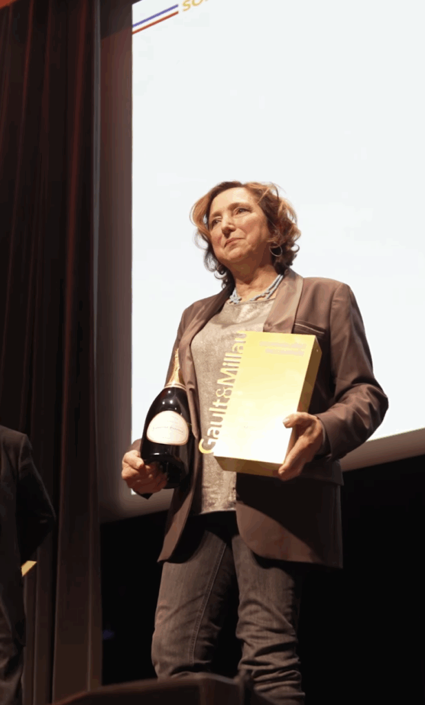 Capture d'écran de Marion Cirino, Sommelière de l’Année 2026 @gaultetmillaufr - Instagram