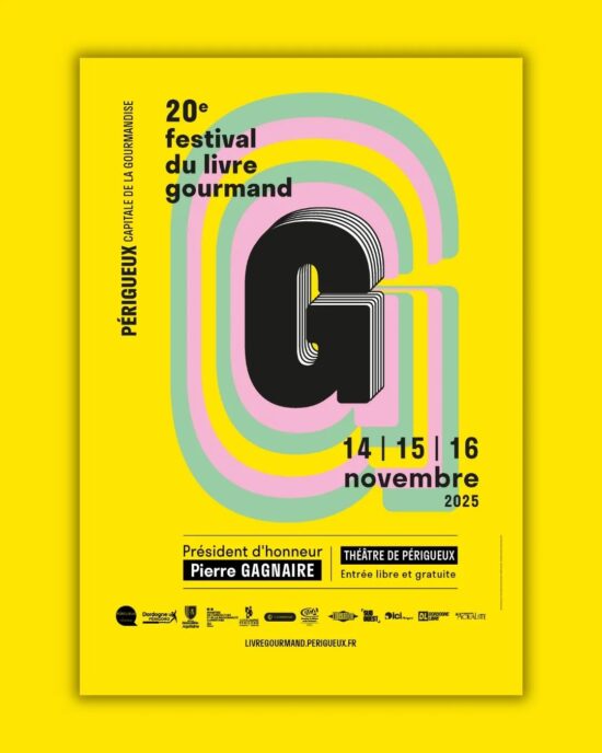 Affiche festival du livre gourmand 2025