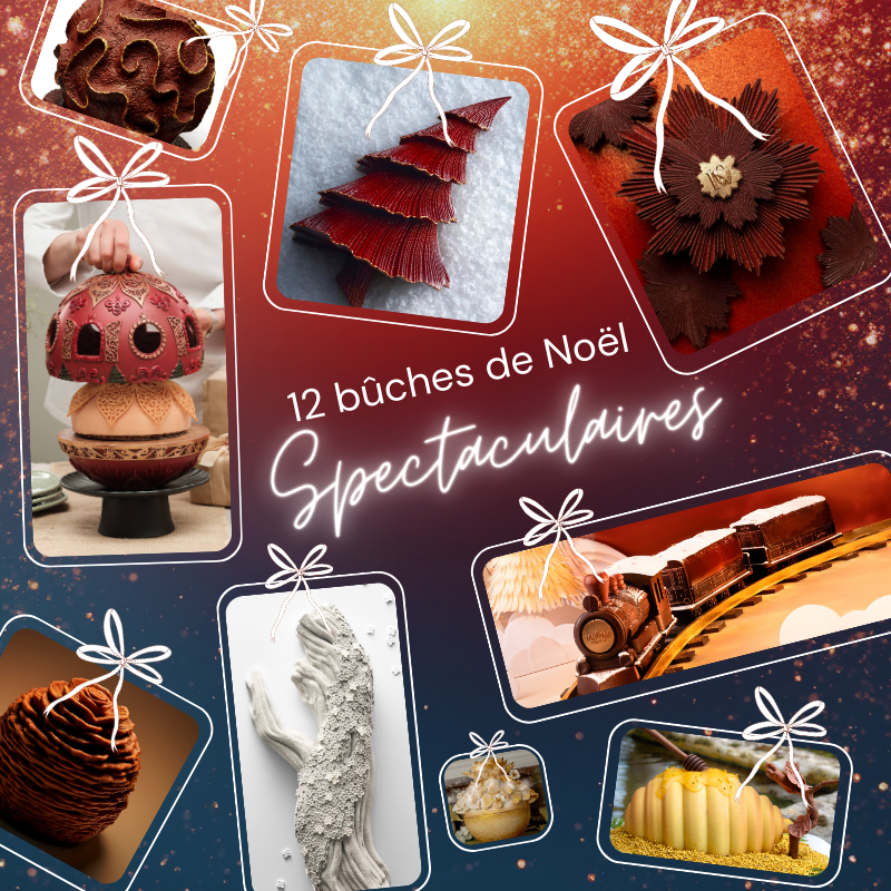 Les 12 bûches de Noël 2025 les plus spectaculaires - tendancefood.com